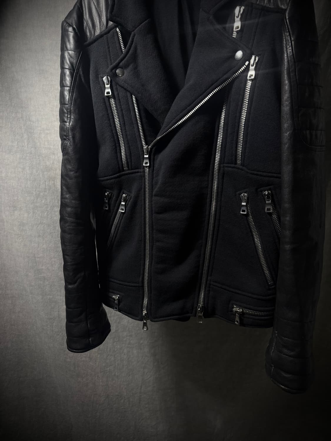 Balmain Multi Zip Hybrid Biker Jacket  상품이미지4