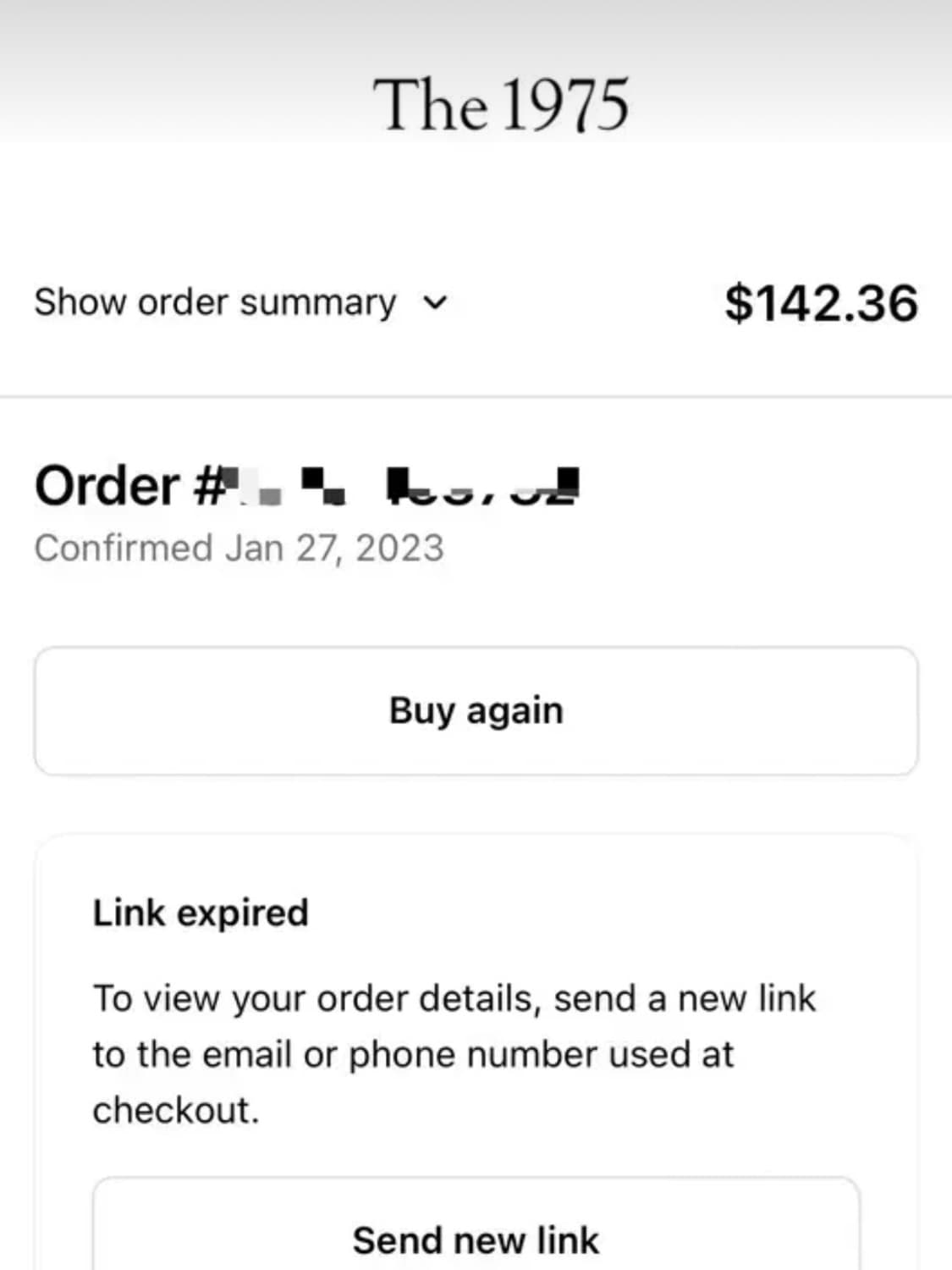 the 1975 공식 밴드 티셔츠 상품이미지4