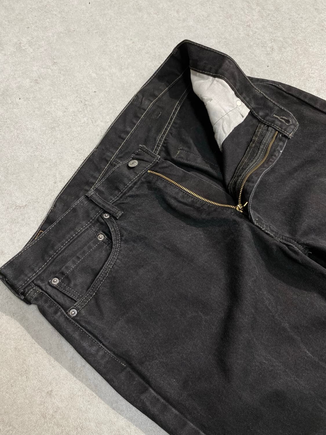 [38] Levi's 505 리바이스 블랙 루즈핏 데님팬츠 상품이미지6