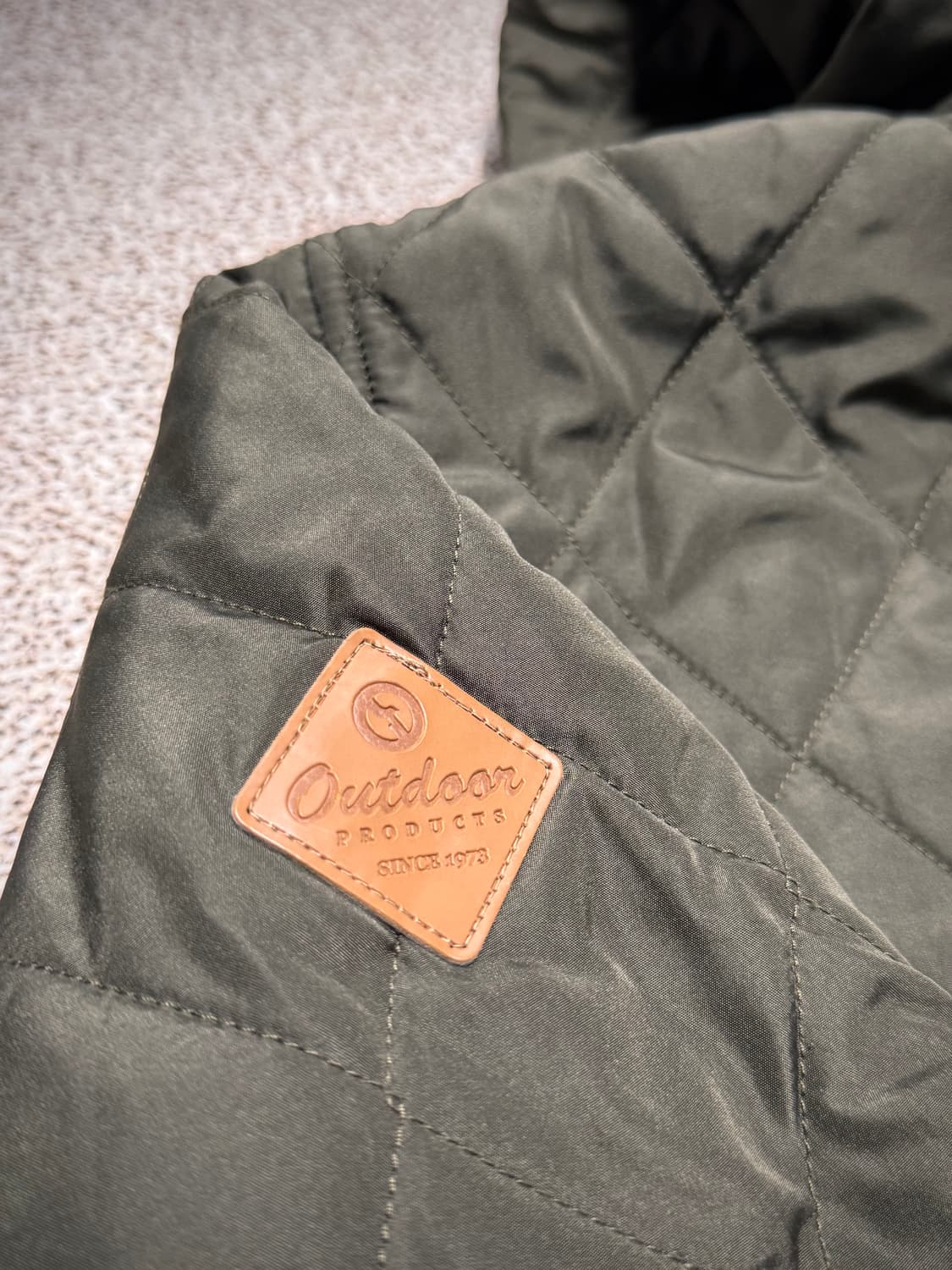 아웃도어프로덕츠 퀼팅 후드 자켓 L 카키 상품이미지6