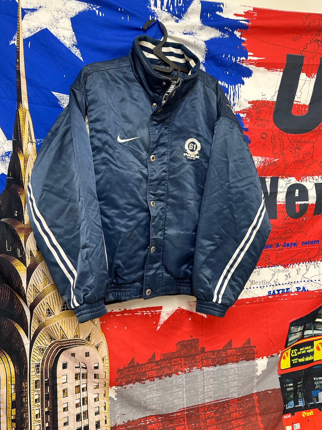 올드스쿨 나이키 90s 61번박찬호 오버핏 누빔패딩점퍼 m95 상품이미지4