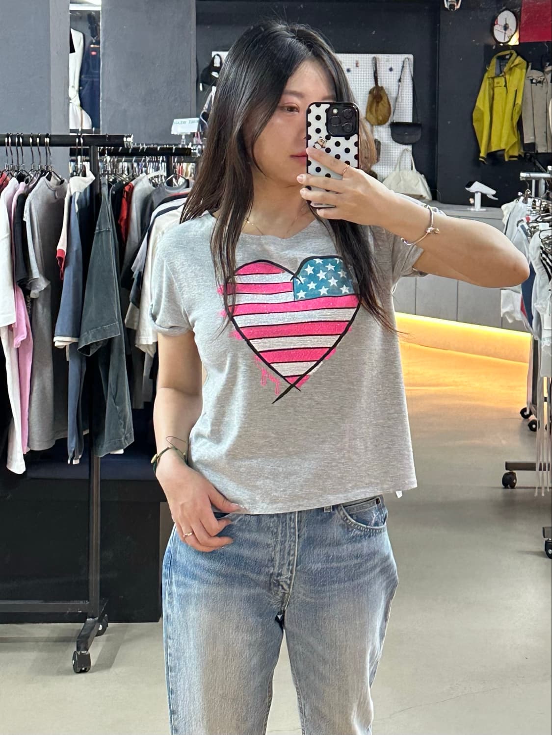Juicy Couture 성조기하트 그래픽반팔 상품이미지1
