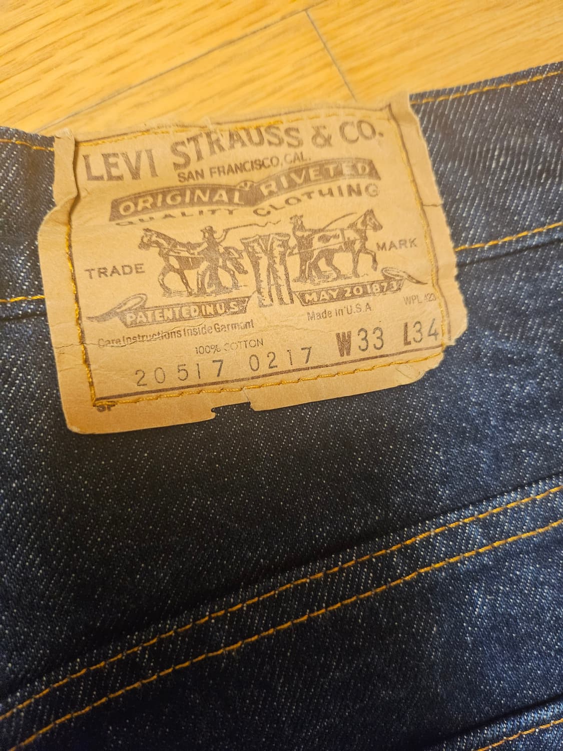 리바이스 517 33/34 오랜지탭 상품이미지3