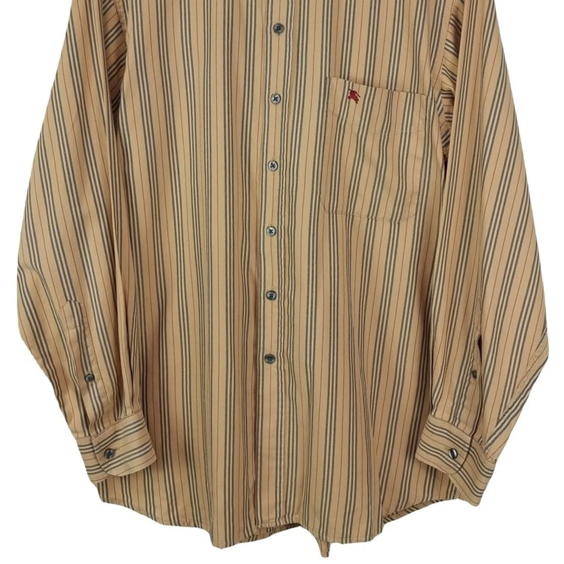 [버버리] 로고 자수 빈티지 스트라이프 셔츠 P01450 상품이미지5