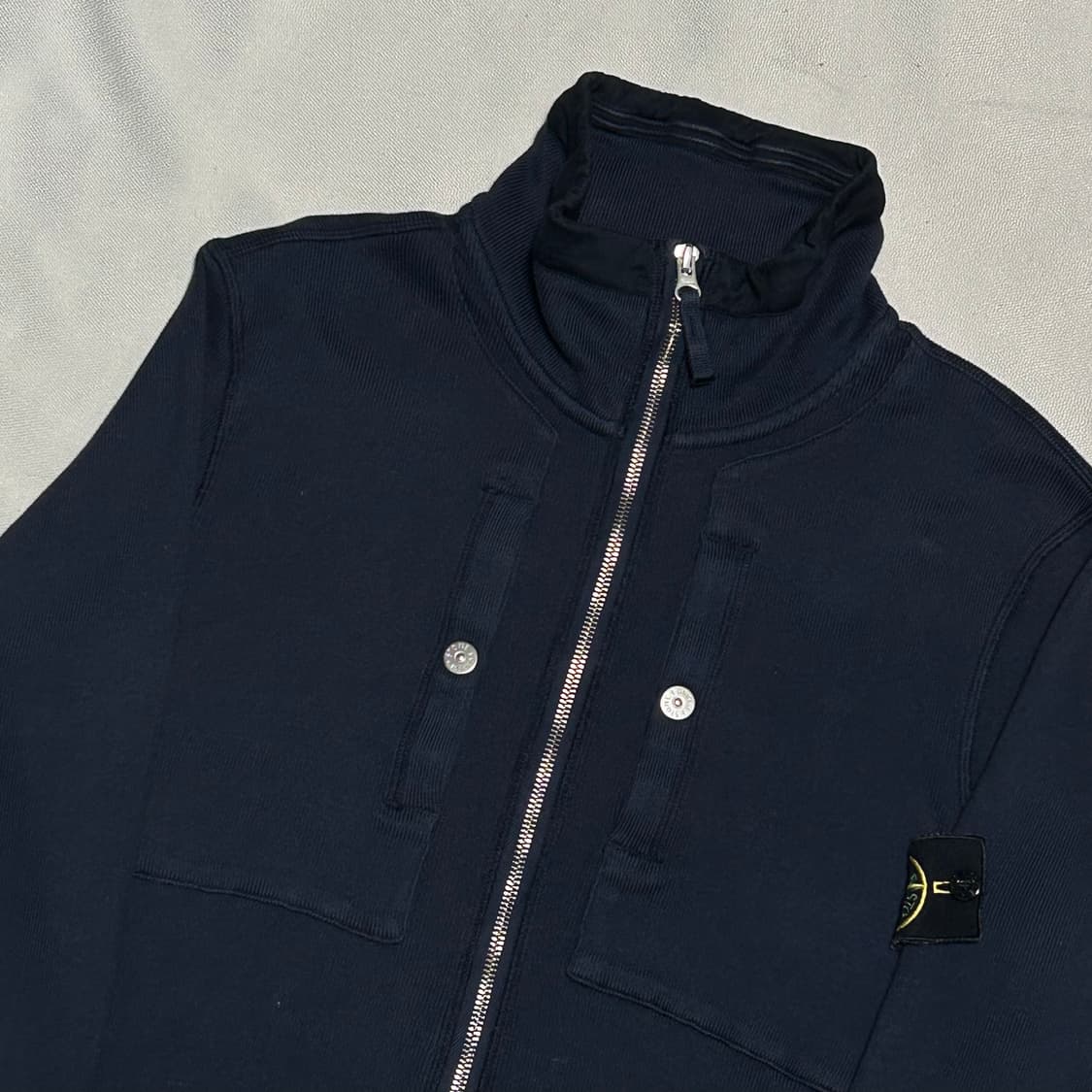 95 스톤아일랜드 네이비 니트 집업 상품이미지1