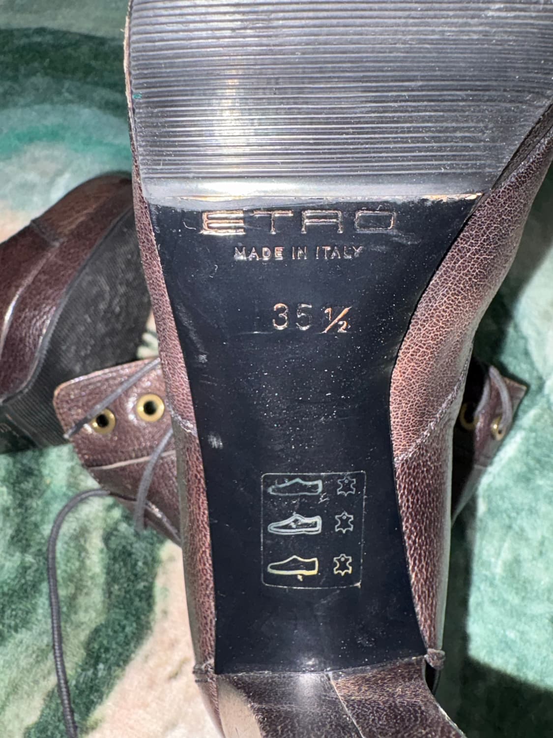 에트로 레이스업 레더 부츠 상품이미지7