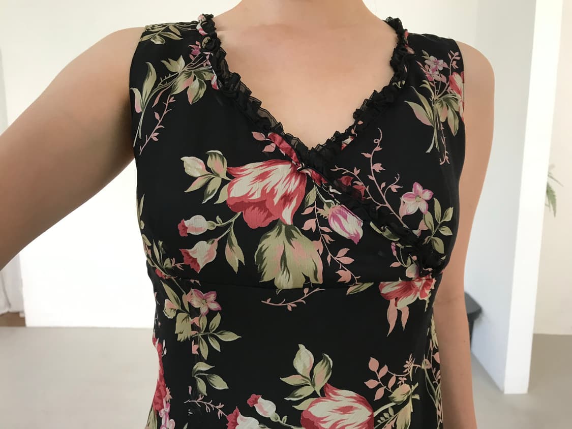 vintage flower pattern one-piece 상품이미지5