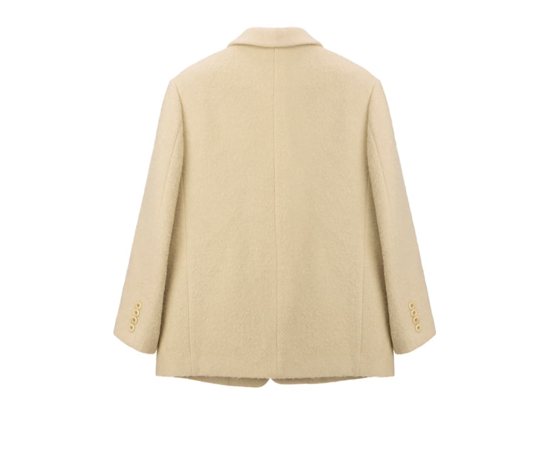 25FW 던스트 3 BUTTON BOUCLE WOOL JAC KET 버터 상품이미지4