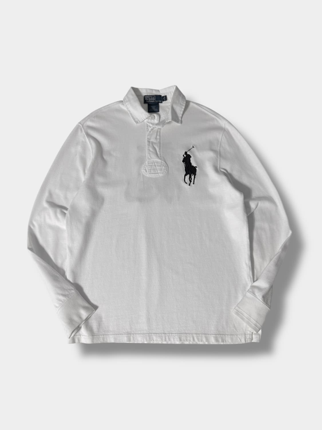 폴로 랄프로렌 루즈핏 화이트 빅포니로고 럭비 스웻 셔츠 상품이미지1