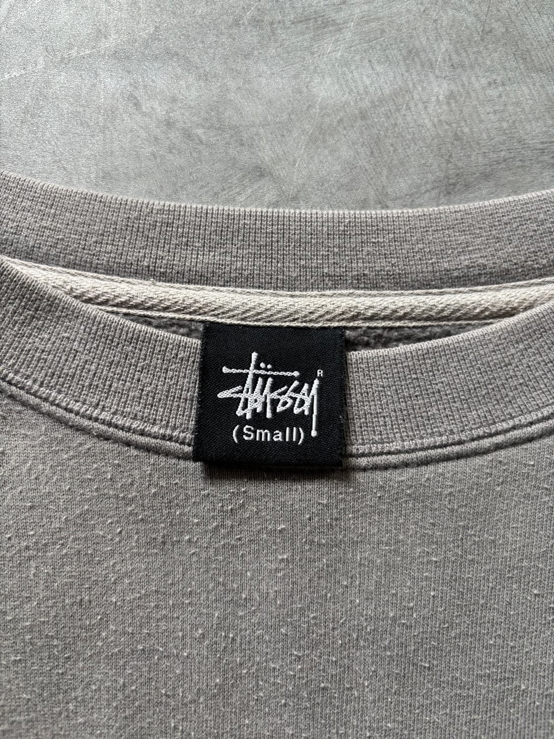Stussy 스투시 90s 그레이 월드 와이드 크루넥 스웻셔츠 상품이미지3