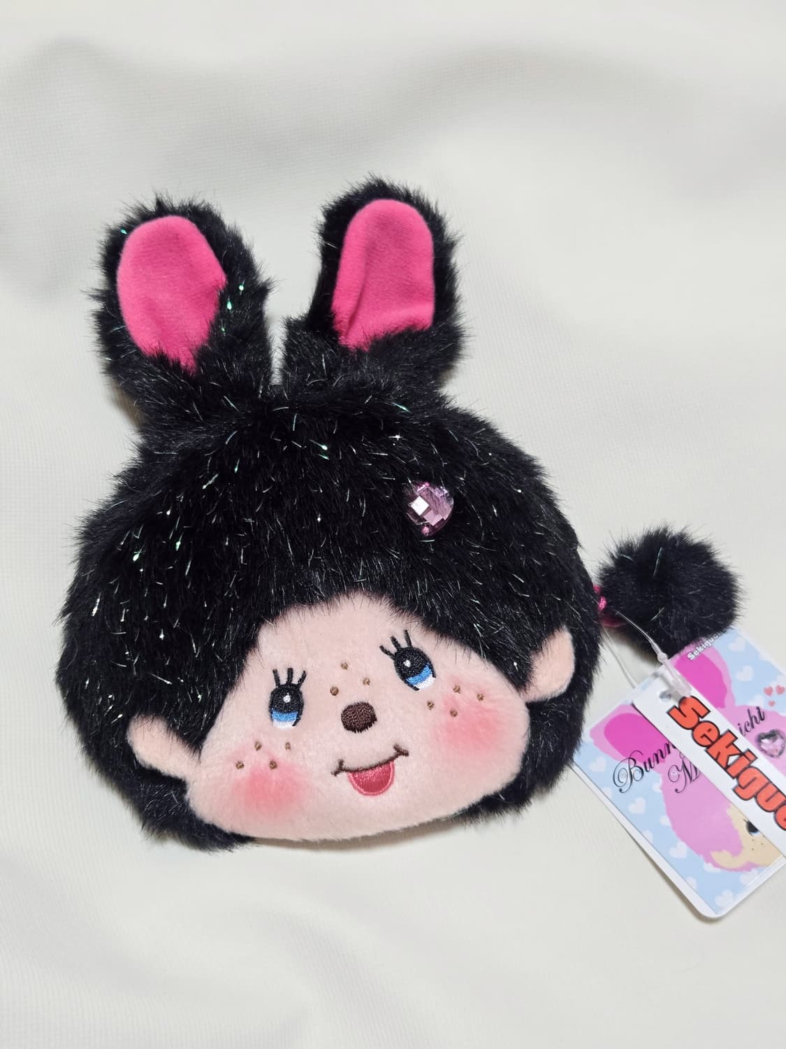 몬치치 블랙 펄 버니 카라비너 지갑 키링 🐰 상품이미지3