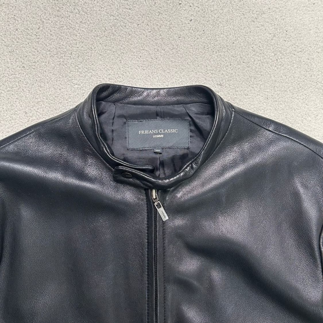 프라이아스 클래식 블랙 레더 자켓 100 상품이미지3