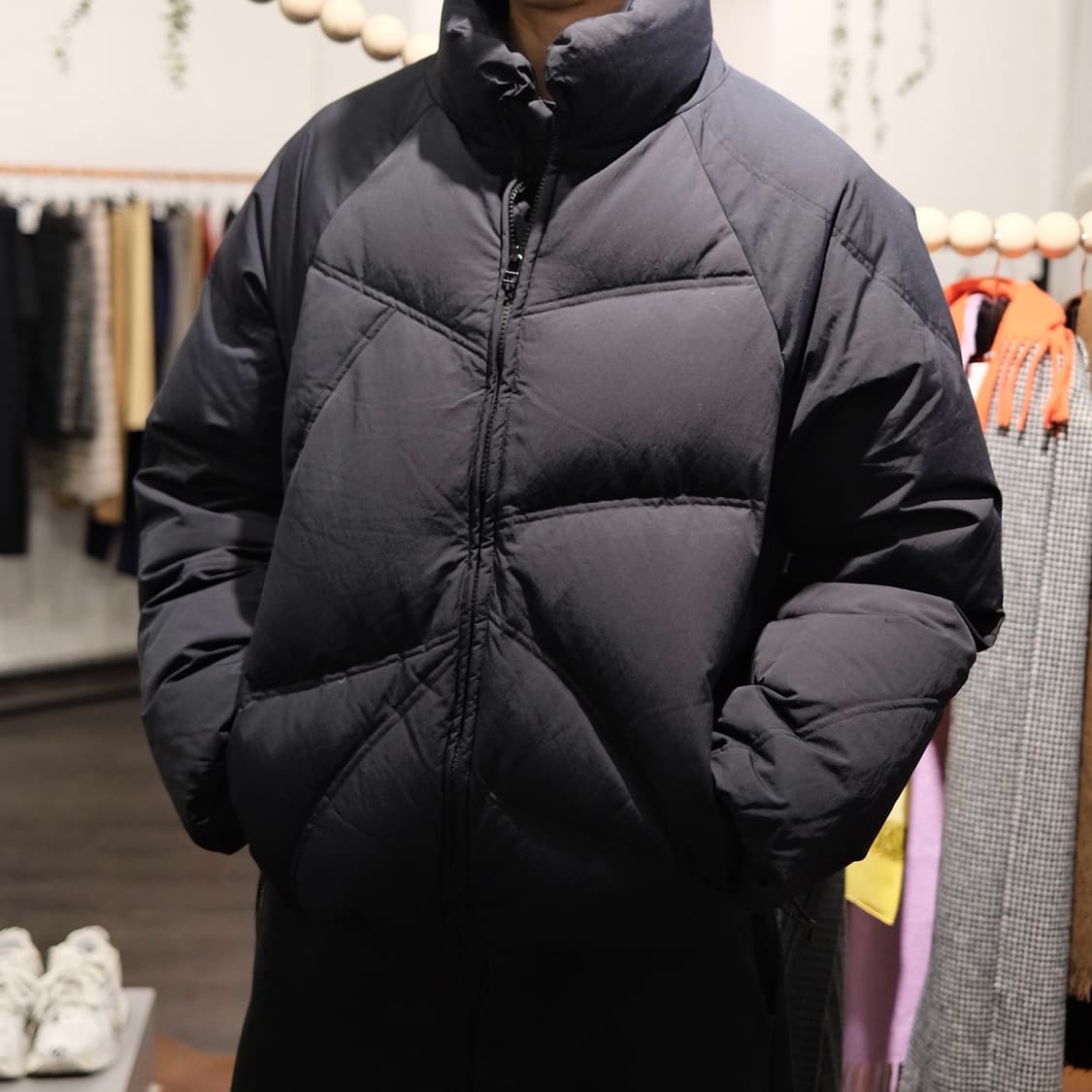 지에다 랜덤 스티치 패딩 자켓 상품이미지4