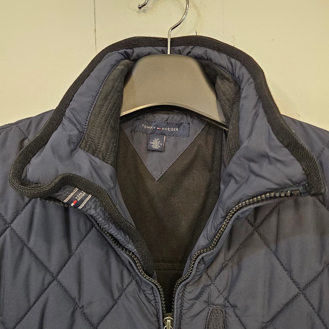 90(S)/실측95(S)타미힐피거 퀼팅 자켓 남성 점퍼 상품이미지4