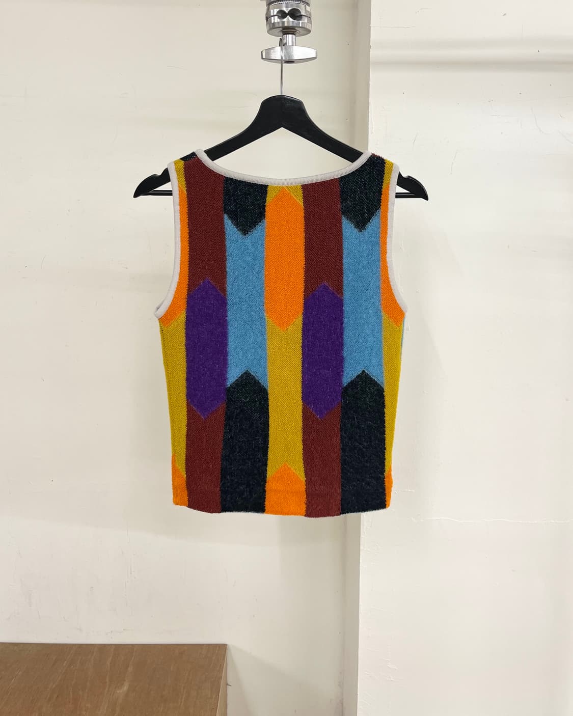 미쏘니 멀티컬러 스트립 니트 베스트 상품이미지6