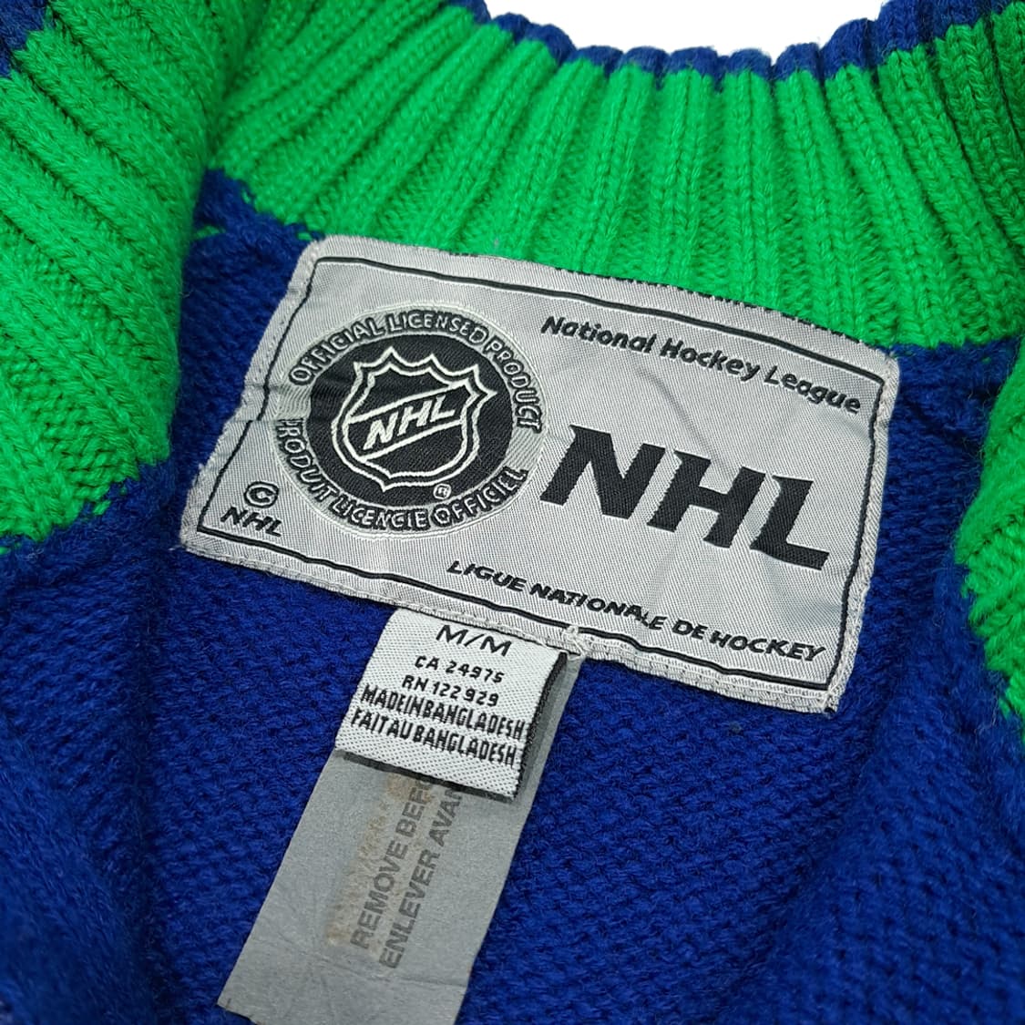 CL319 L NHL 00s 아크릴 하프집업 니트 스웨터 상품이미지3