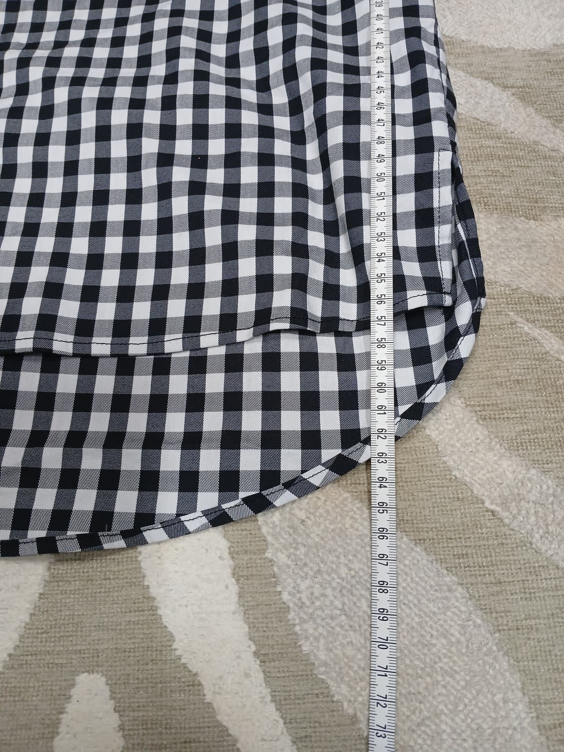 MAJE 깅엄 체크 레이어드 셔츠  상품이미지8