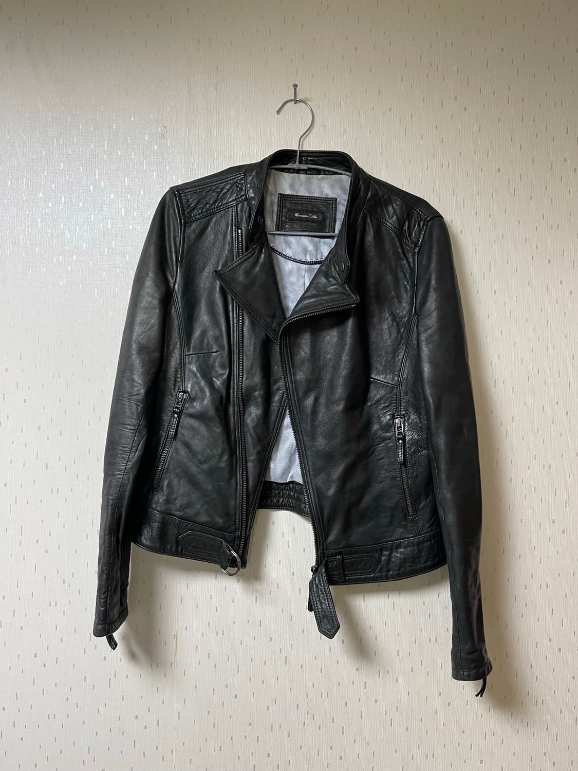 마시모뚜띠 정품 램스킨 양가죽 라이더자켓 S 상품이미지1