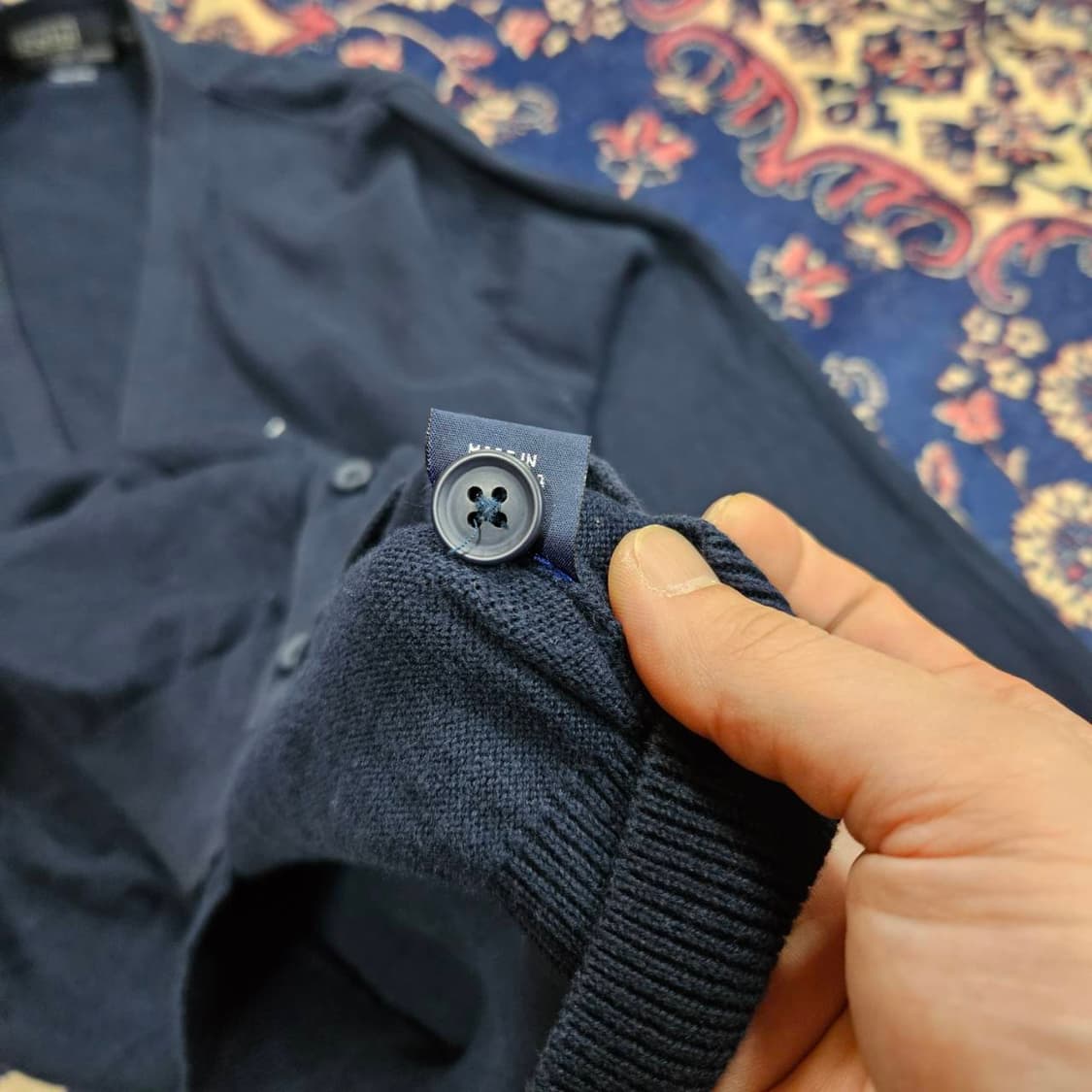 폴로랄프로렌 빈티지 화이트 자수
코튼 가디건
M size 상품이미지5