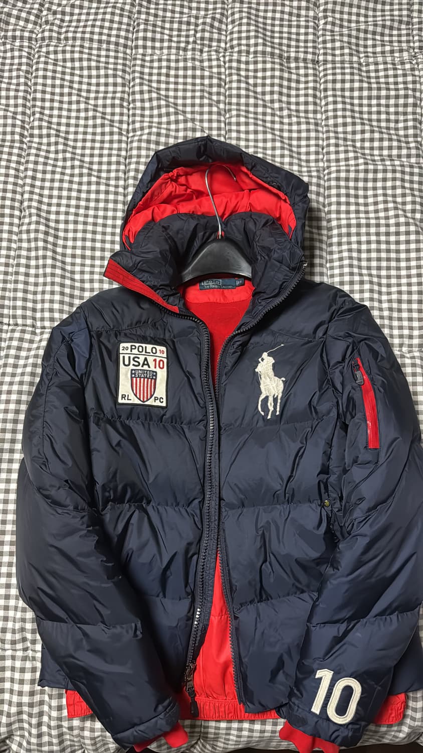 폴로 빅포니 성조기 패딩 s사이즈 상품이미지1