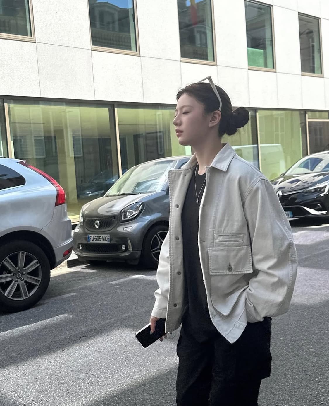 르메르 박시 자켓 스노우 그레이 M 상품이미지2