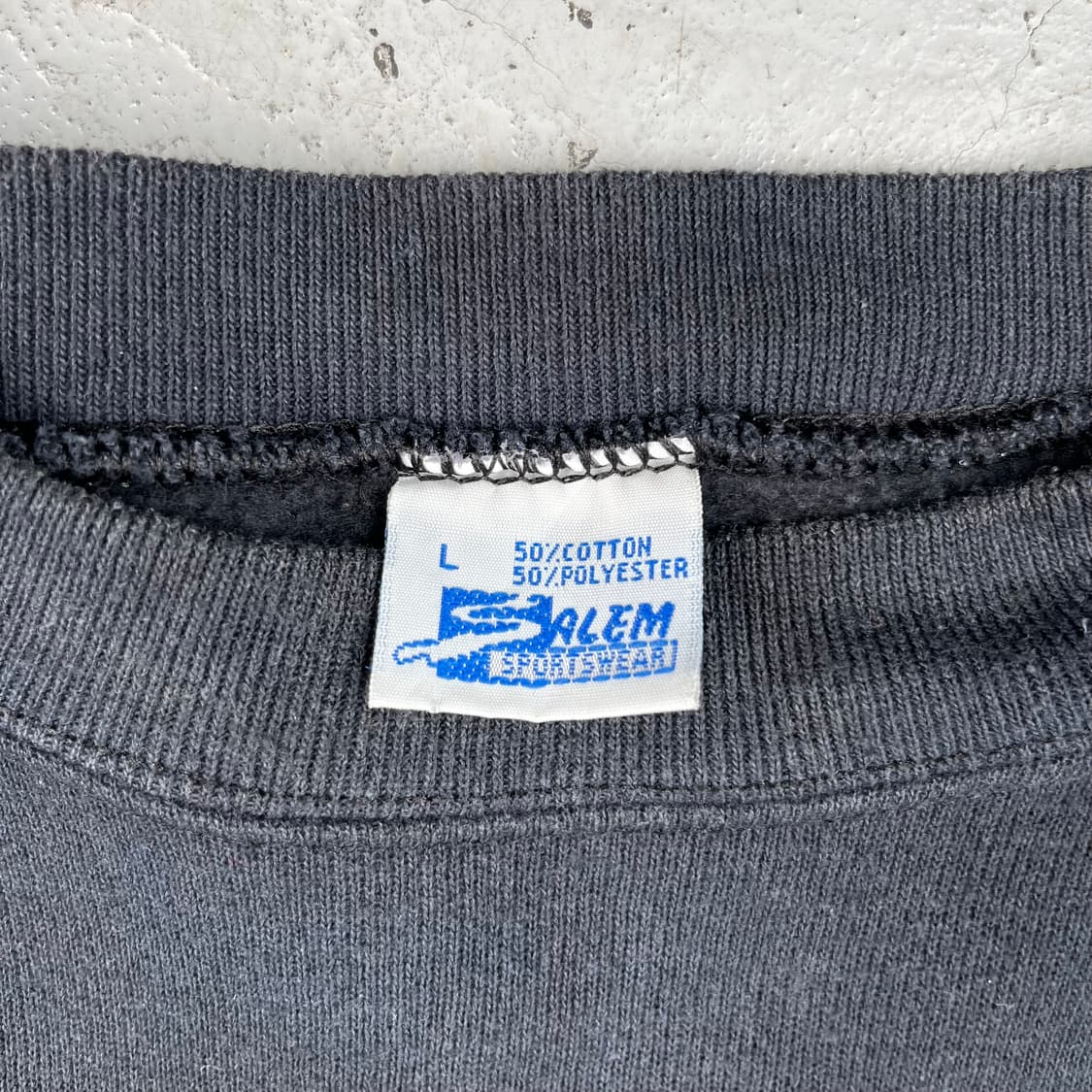 빈티지 살렘 레이더스 리얼 맨 웨어 블랙 스웻셔츠 상품이미지4