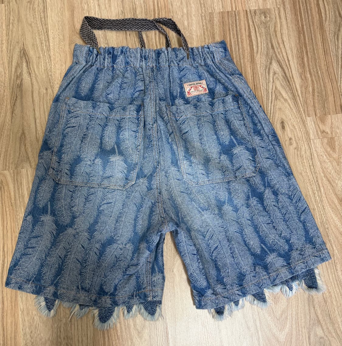 [3] 캐피탈 12온즈 맥파이 데님 W 니 이지 쇼츠 라이트 인디고 상품이미지2