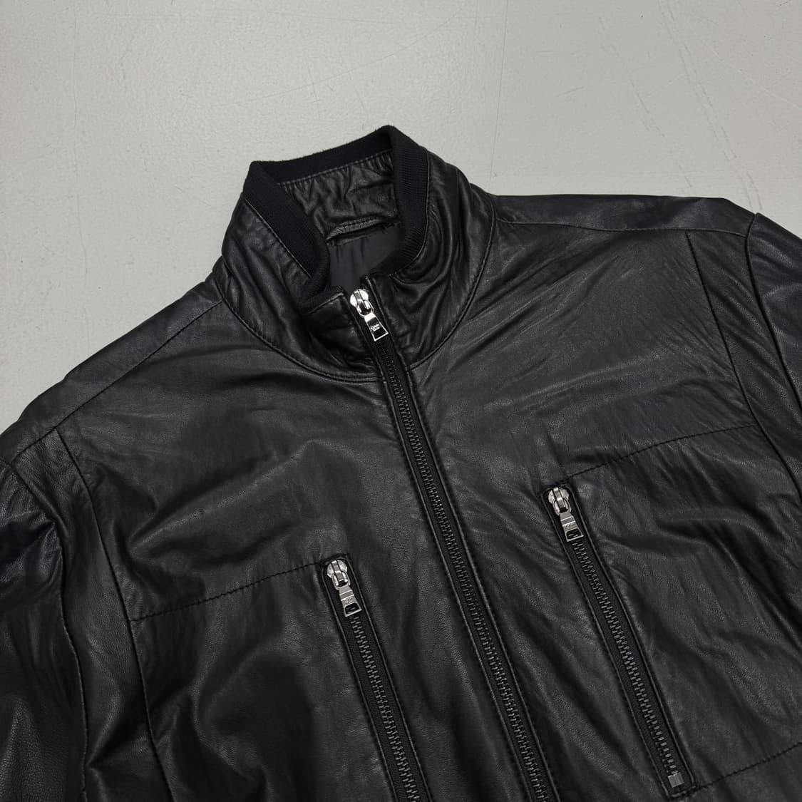 캘빈클라인 바이커 레더 가죽자켓 상품이미지3