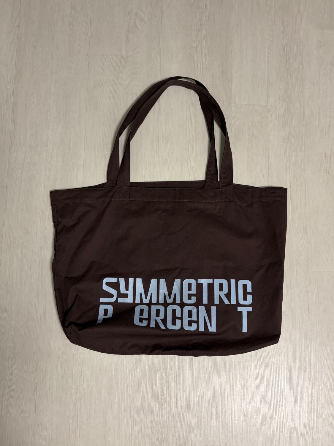시메트릭 퍼센트 Color Logo Cotton Bag / Brown 상품이미지6