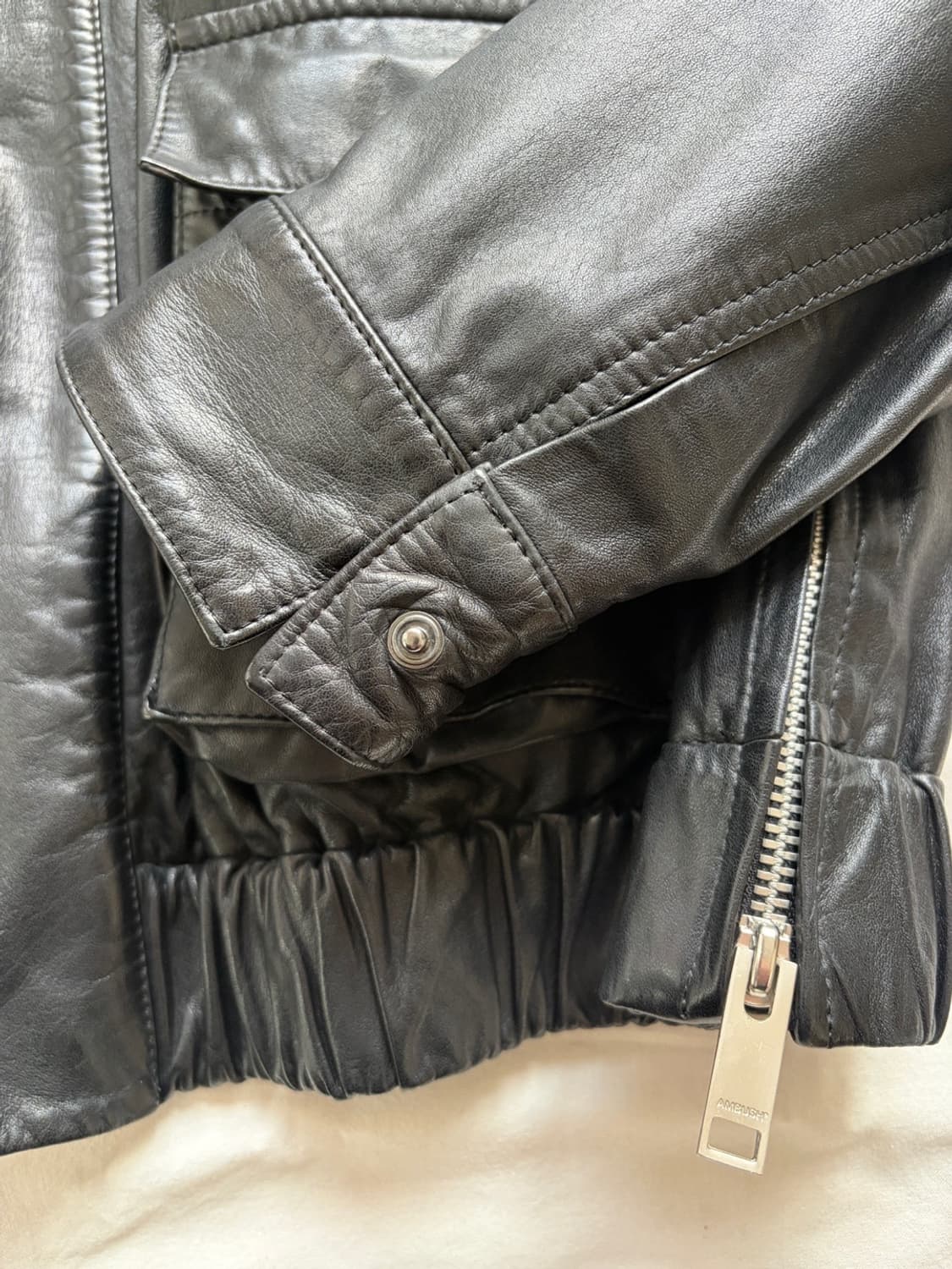 엠부쉬 레더 블루종 AMBUSH 점퍼 시어링 자켓  상품이미지5