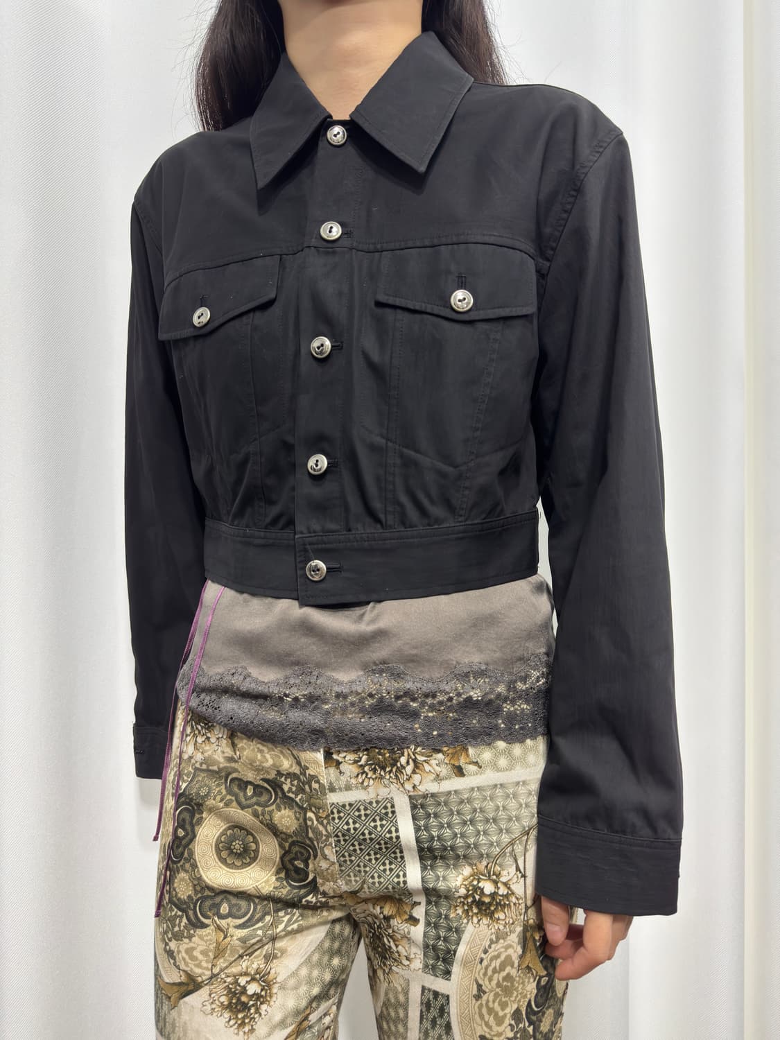 nicole button crop jacket 상품이미지2