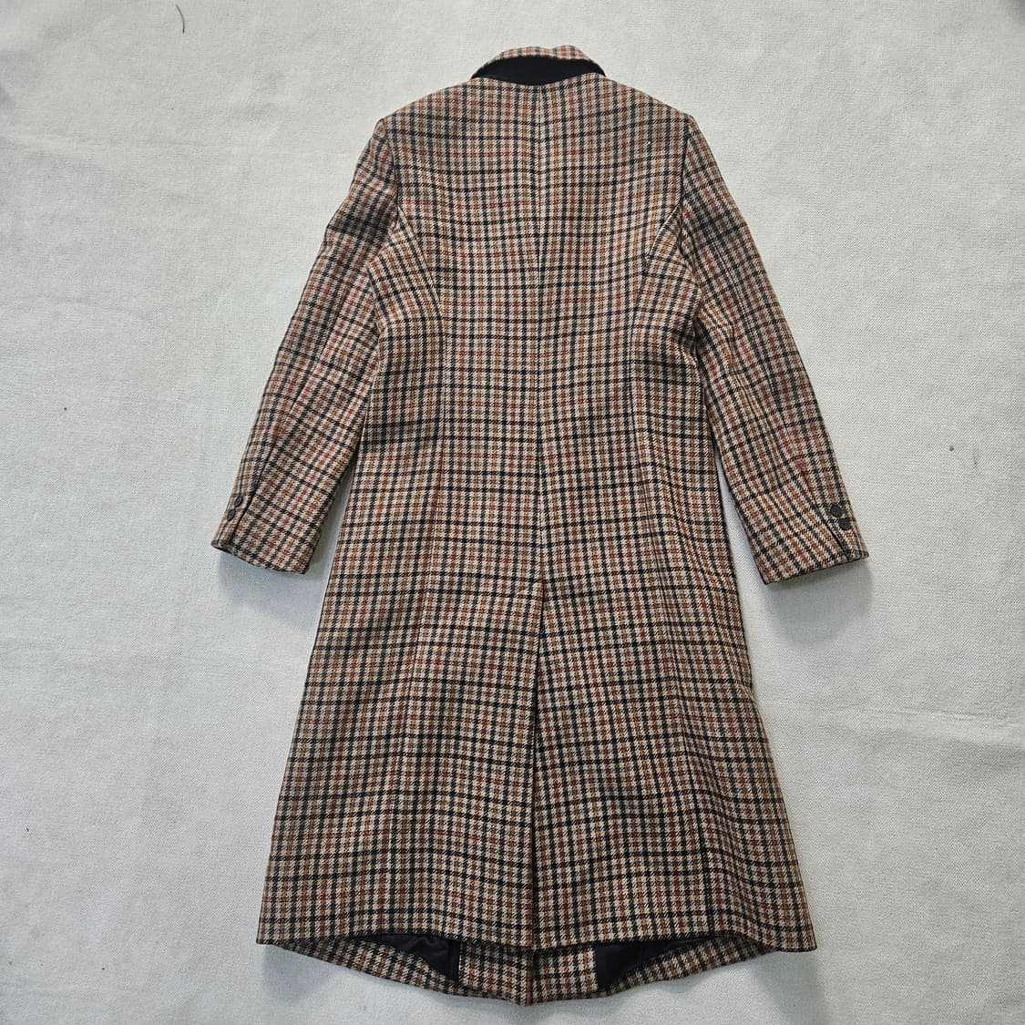 36 산드로 여성 롱 체크 울 코트 0408Y 상품이미지2