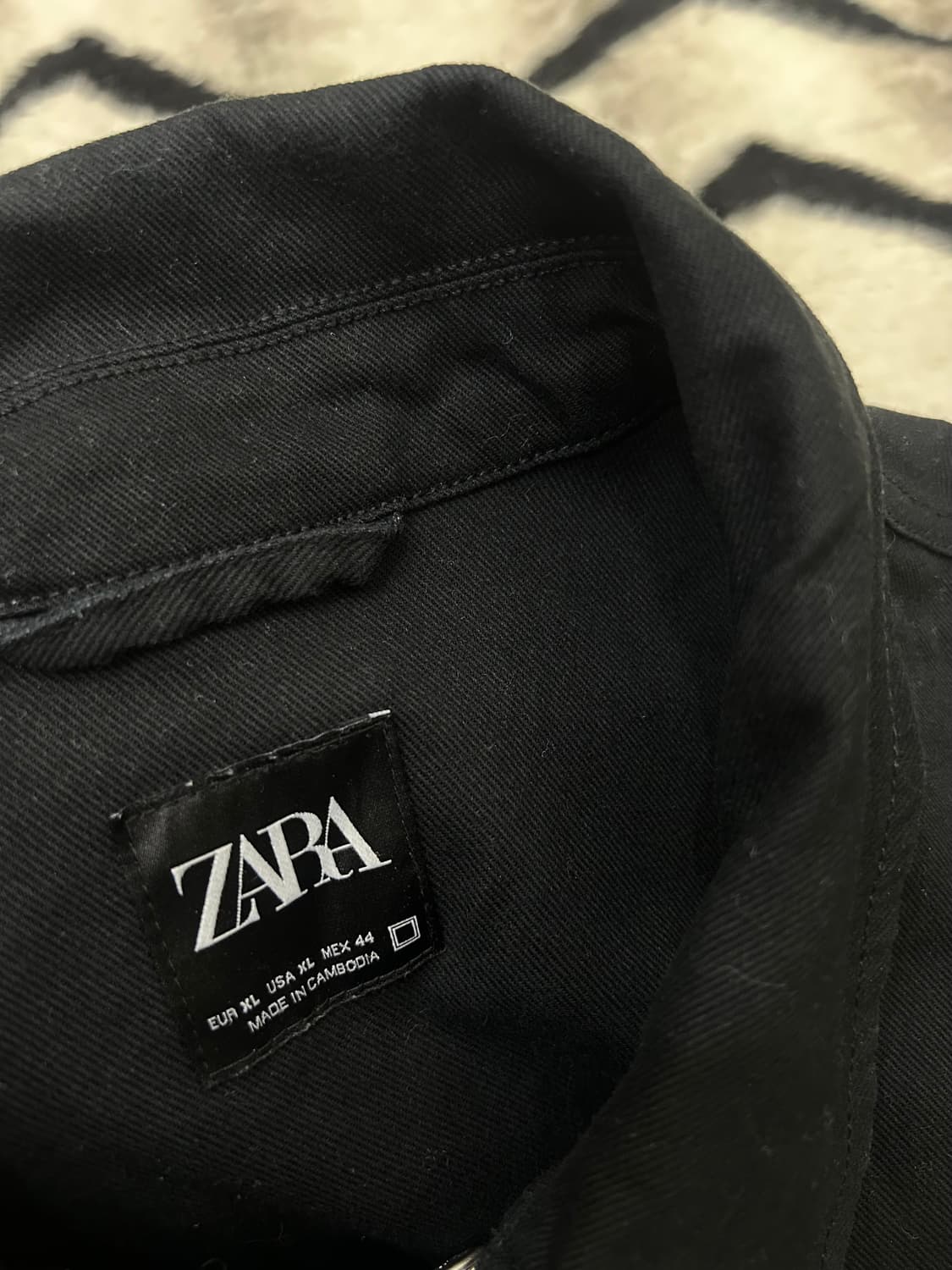 [한국2XL]ZARA 2Way 투포켓 코튼 자켓/블랙 상품이미지5