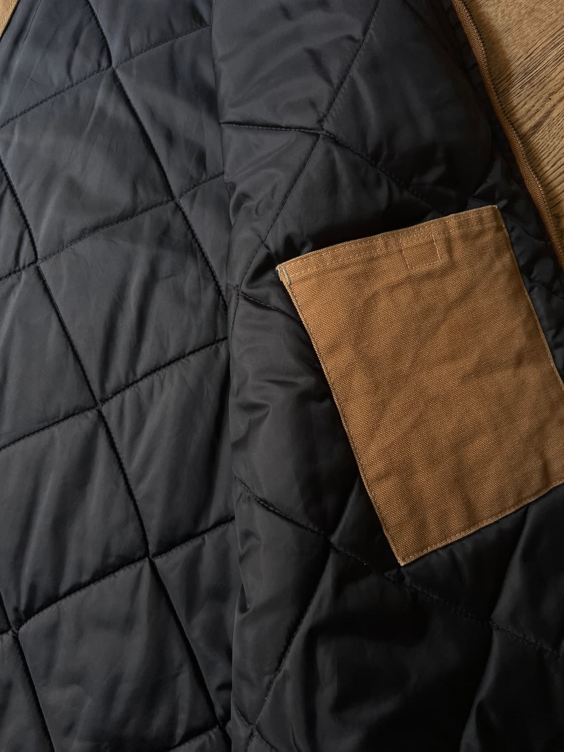 [3XL]칼하트 USA 빈티지 데미지드 브라운 워크 베스트 상품이미지5