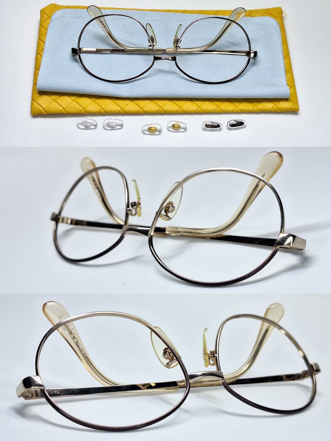 80s 일본제 빈티지 데드스톡/투톤 보스턴 안경테 135mm stone 상품이미지2