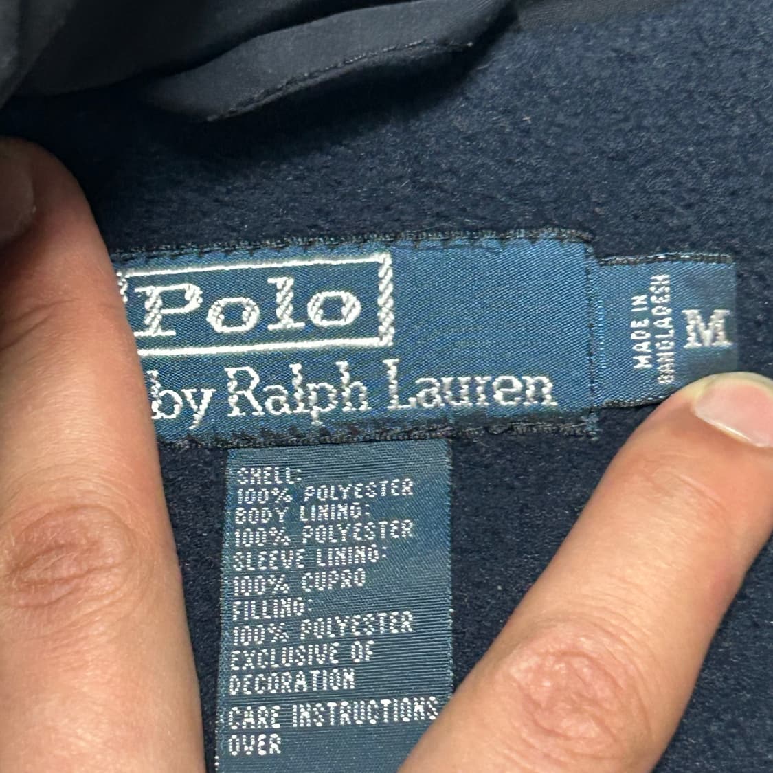 M 폴로랄프로렌 내장후드 네이비 폴리쉘 페리 자켓  상품이미지4