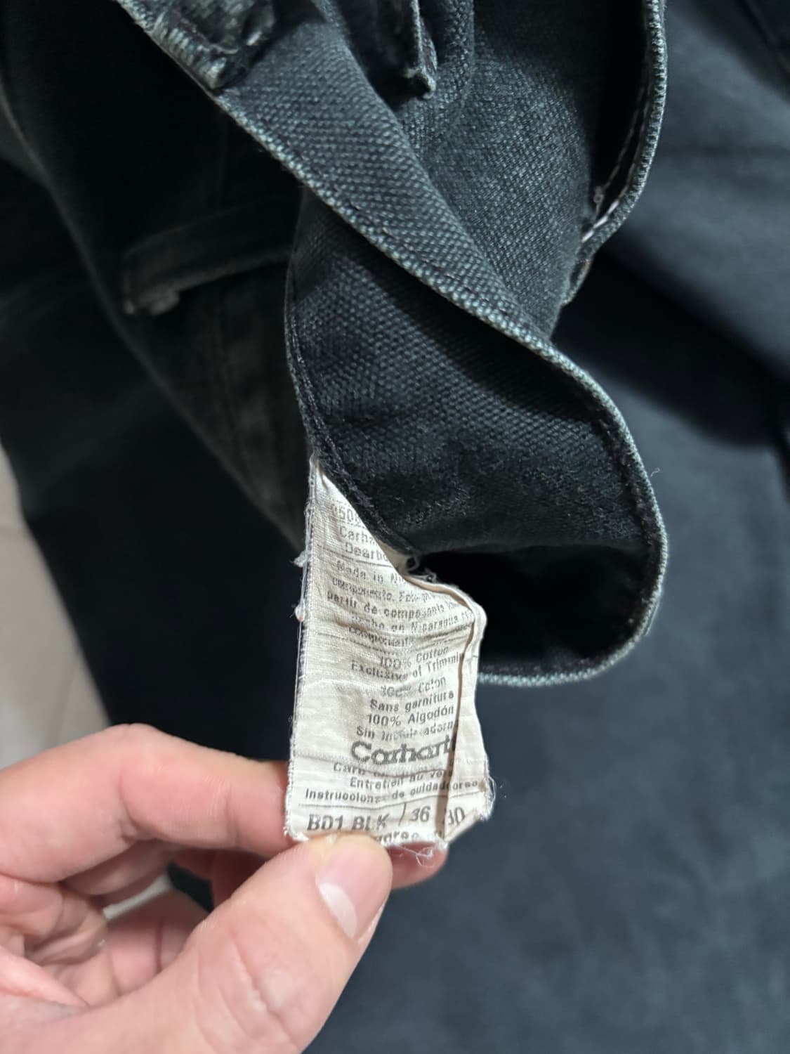 [34]칼하트 b01 더블니 블랙 상품이미지6