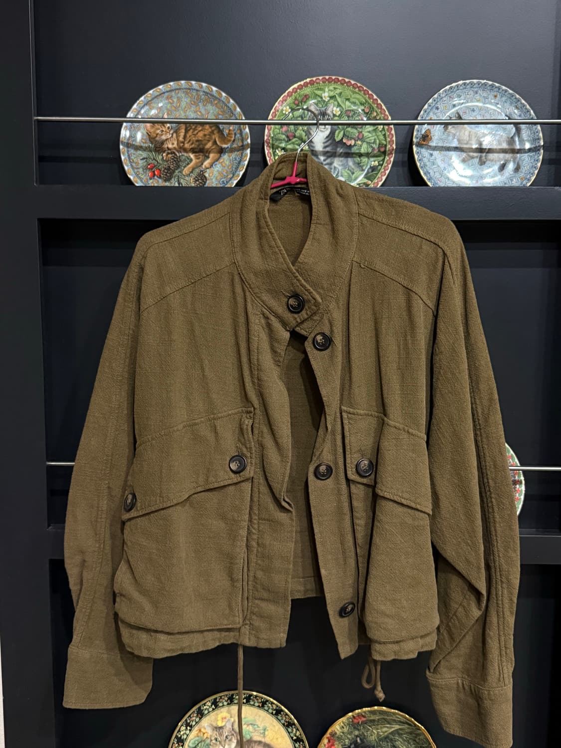 셔링 린넨 자켓 상품이미지1