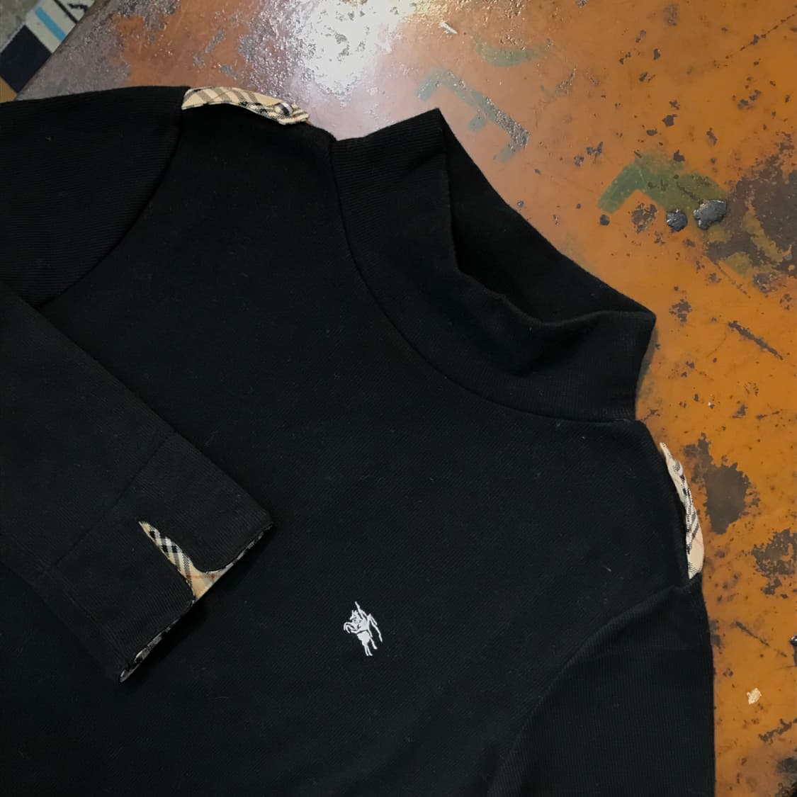 버버리 블랙 하프터틀넥 롱 슬리브 니트 여성 55 사이즈 상품이미지3