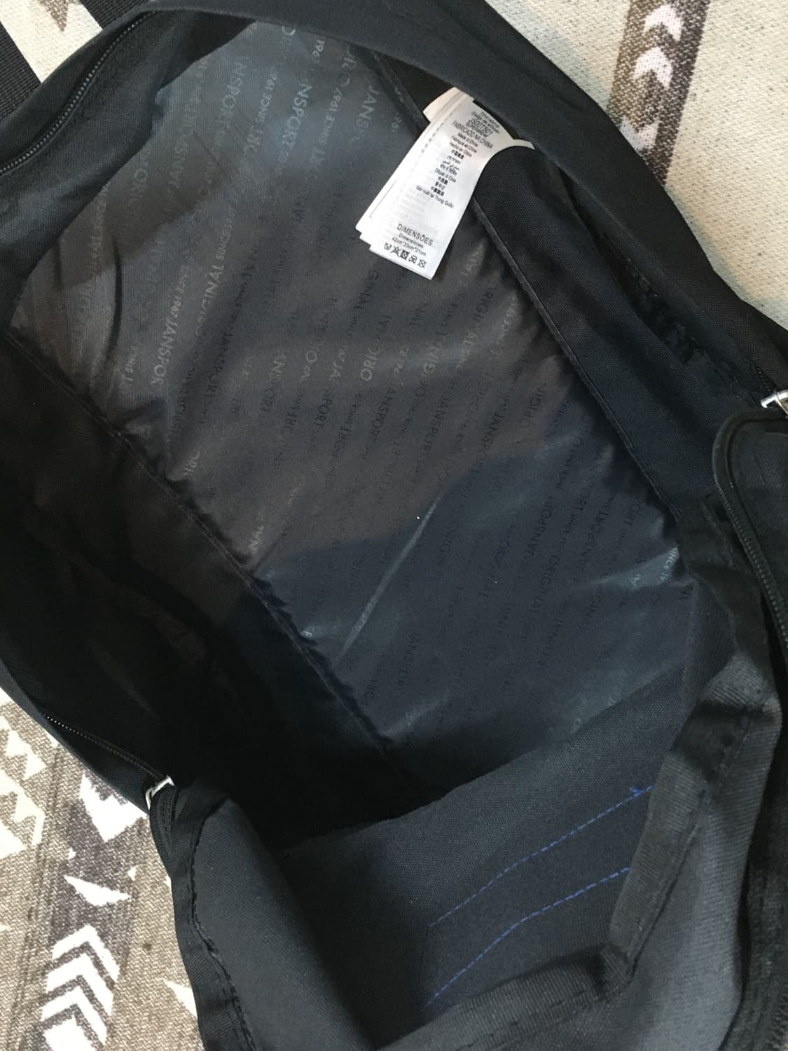 잔스포츠 백팩 블랙 상품이미지7