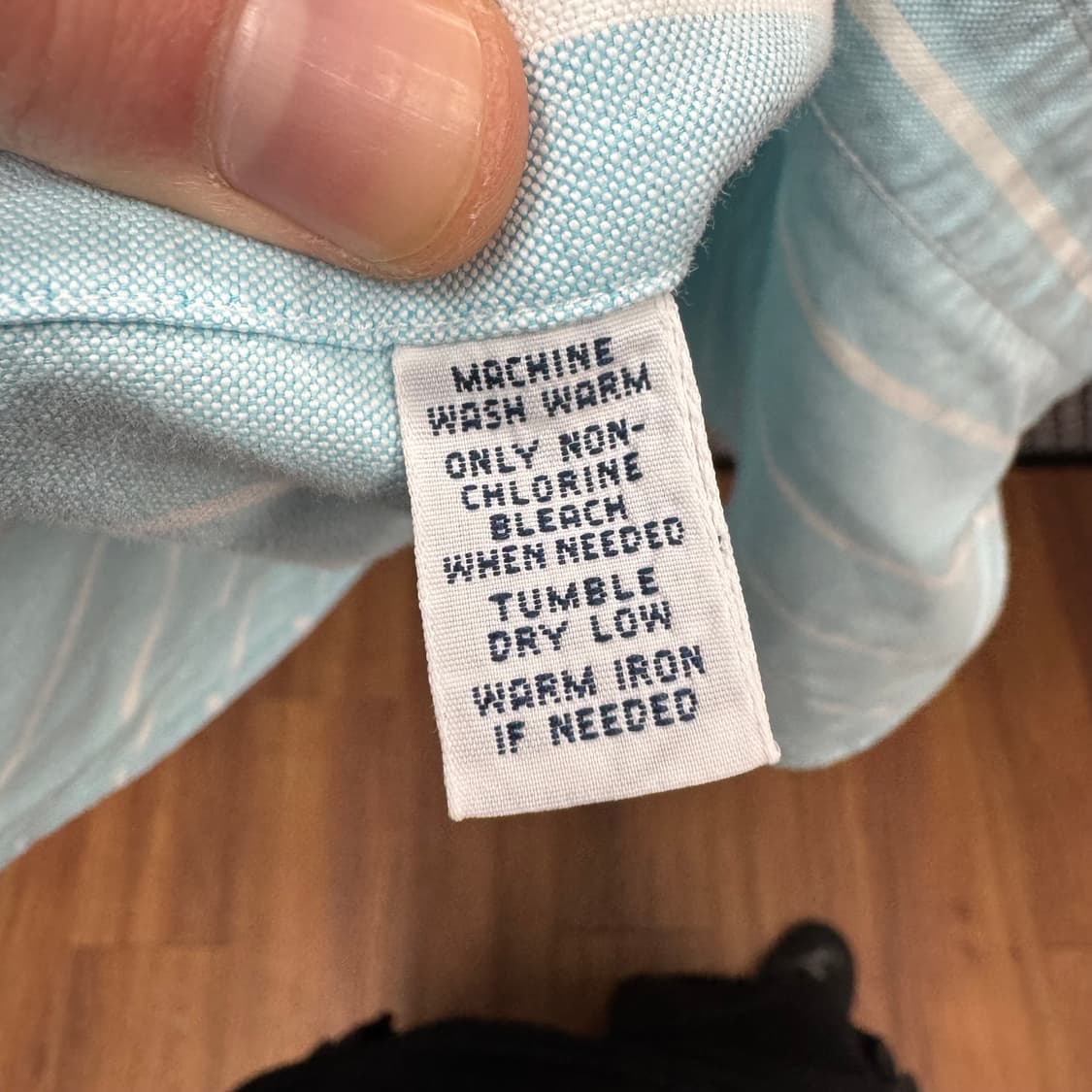 폴로 랄프로렌 스트라이프 긴팔 셔츠 멀티포니 로고 포인트 민트 상품이미지7