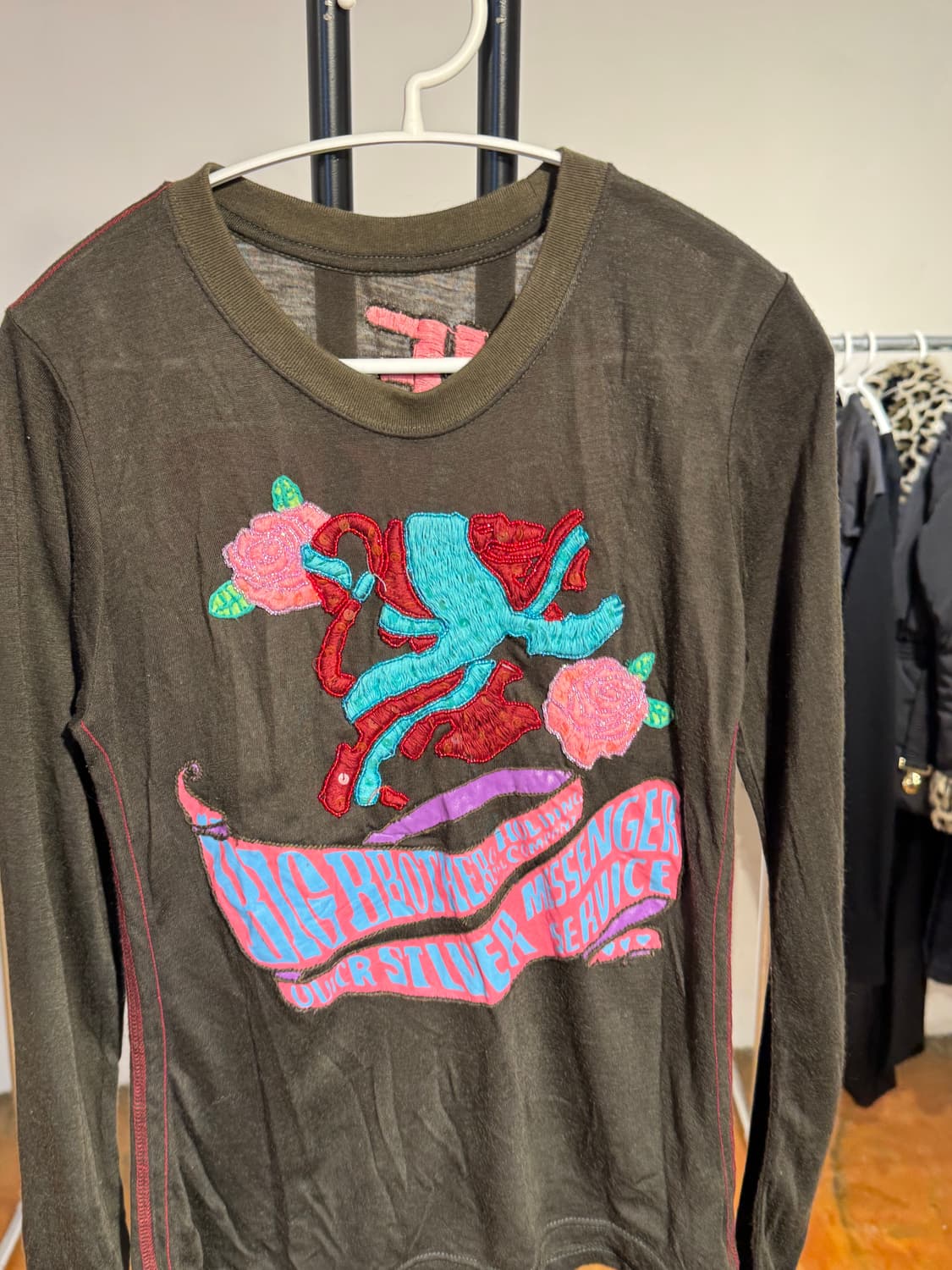 자수 패치 빈티지 롱슬리브 / 여성 M 상품이미지3