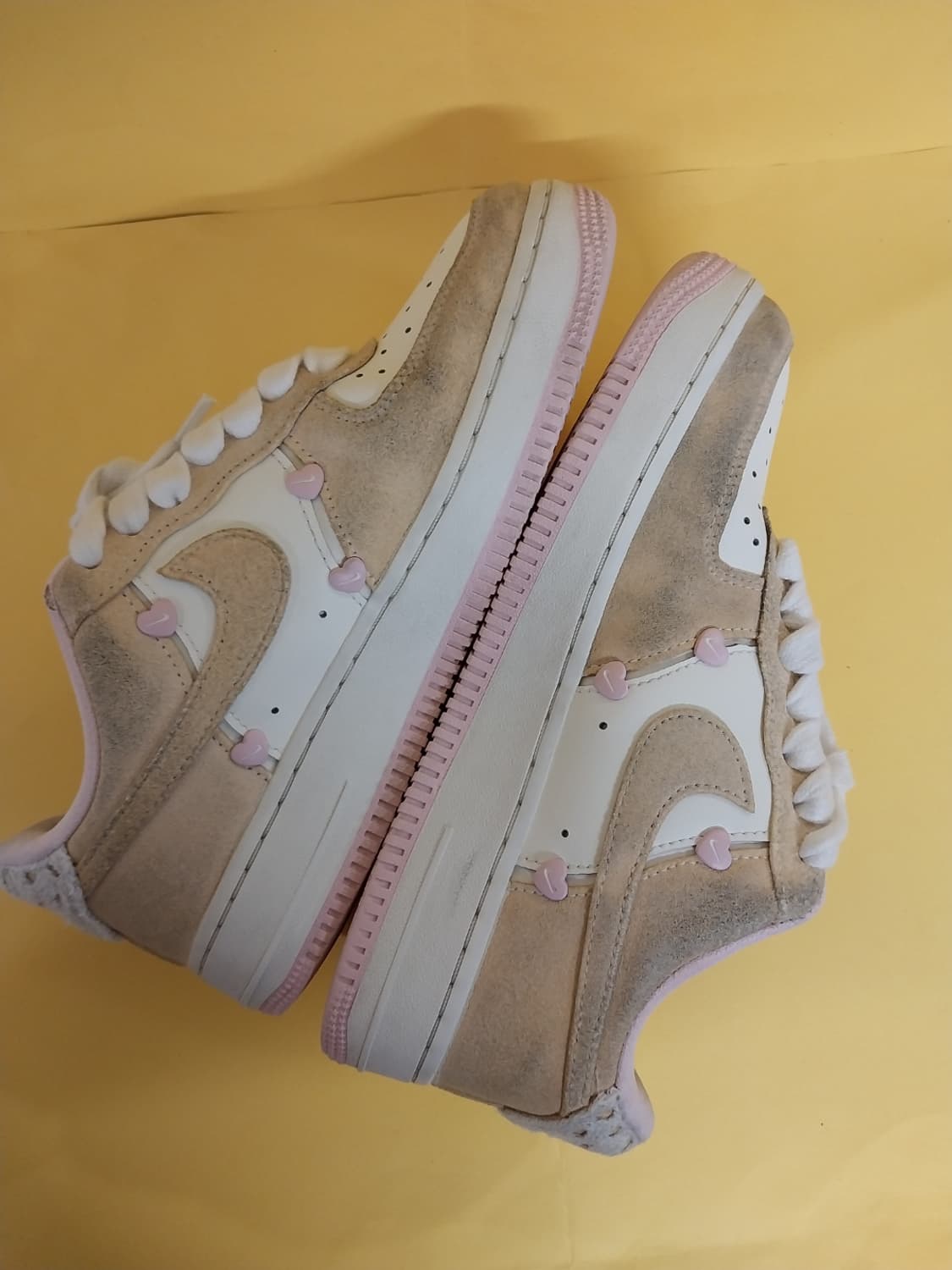 여성 나이키 에어포스1 발렌타인데이 핑크 폼 운동화 (235) 상품이미지7