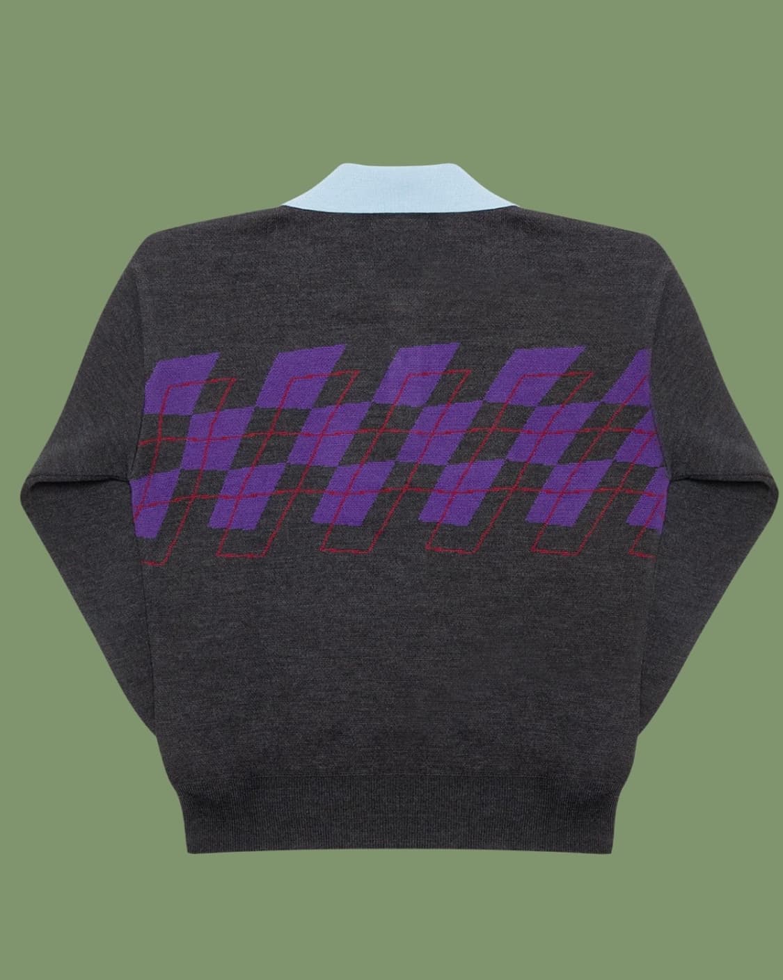  L) 템즈 thames 어본모어 폴로 니트 블랙퍼플 상품이미지4