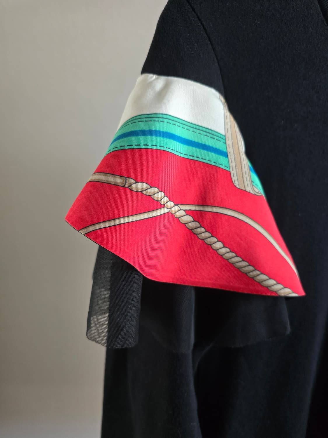 DAMI 스카프 디테일 슬리브 티셔츠 (Made in Japan) 상품이미지4