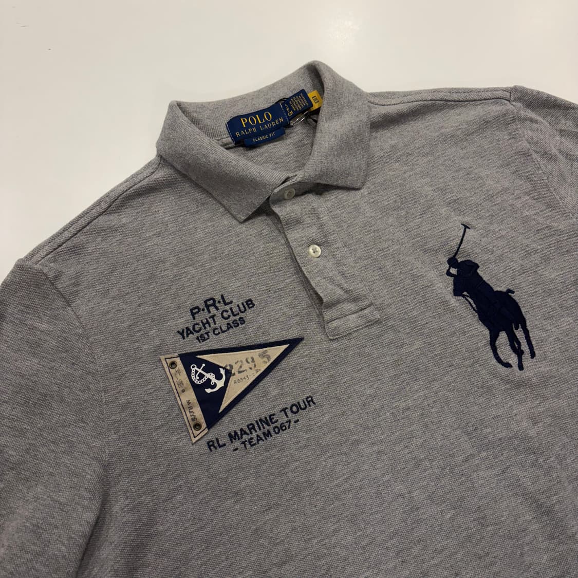 [S] 24s 폴로 랄프로렌 야차클럽 빅포니 반팔 카라티 그레이 C91 상품이미지3