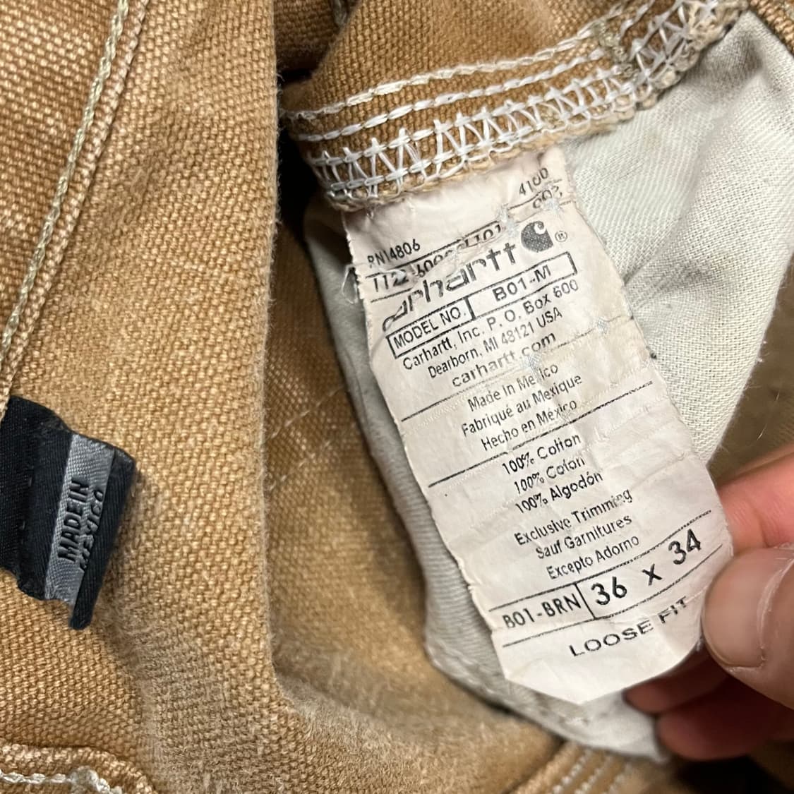 Carhartt 더블니 워크 팬츠 (35“) 상품이미지7