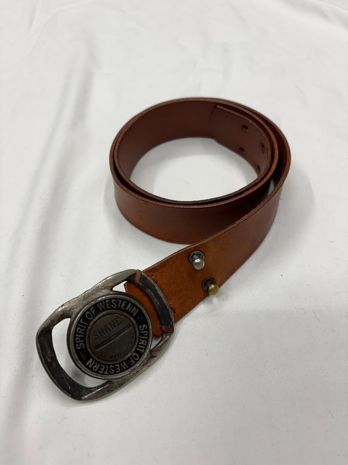 빈티지 웨스턴 버클 레더 벨트 상품이미지1