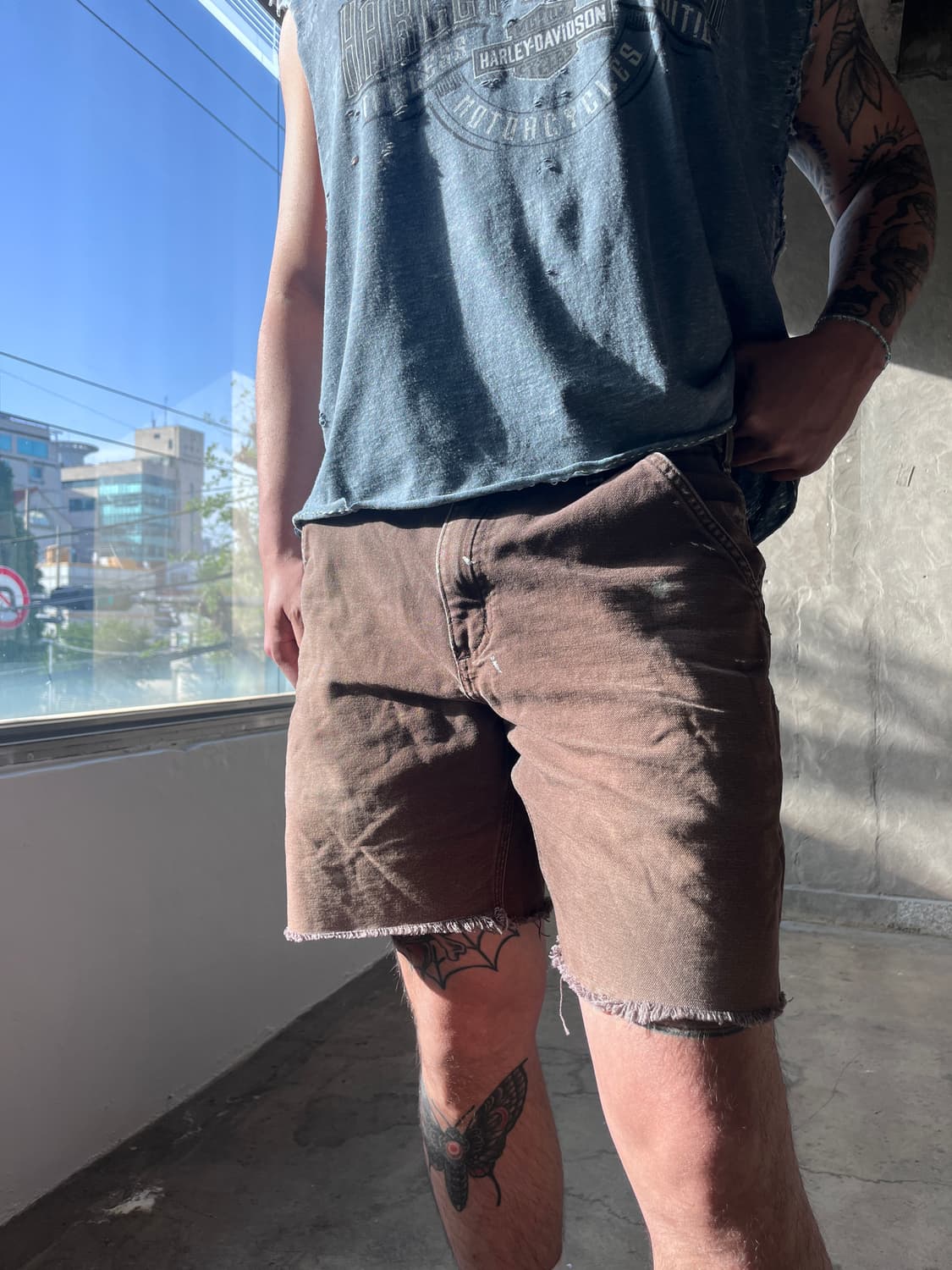 Carhartt Brown Cut-off Shorts 상품이미지9