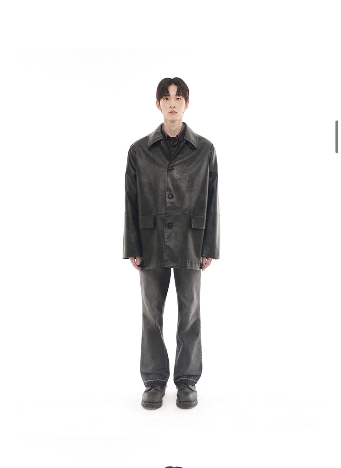 비슬로우 레더 코트 자켓 L 상품이미지2